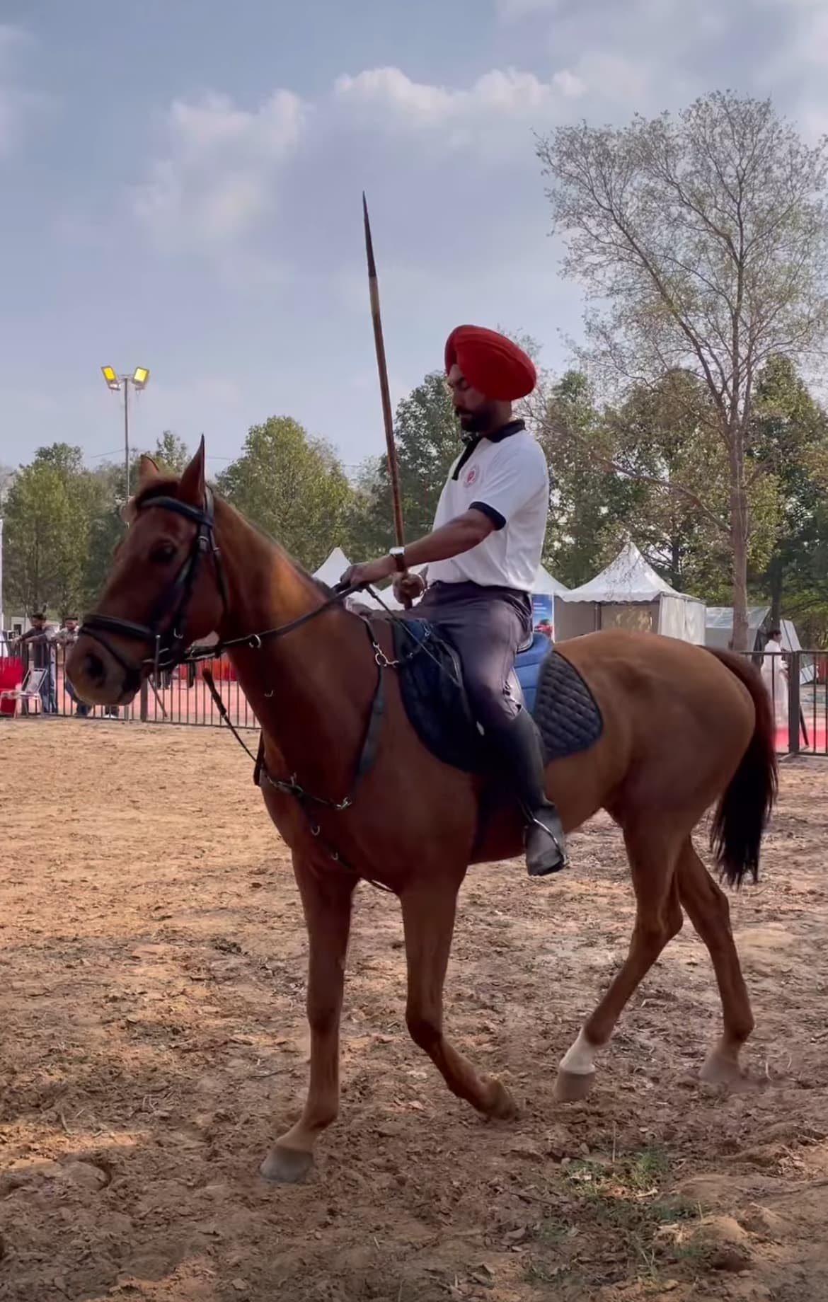 Person riding a horse